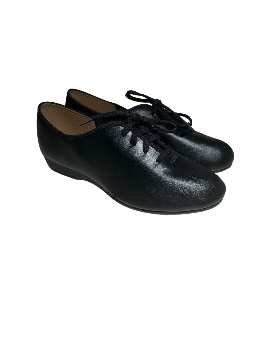 NEW BALLET MAKERS Shoes Dance Childrens Leather Black BJ 349