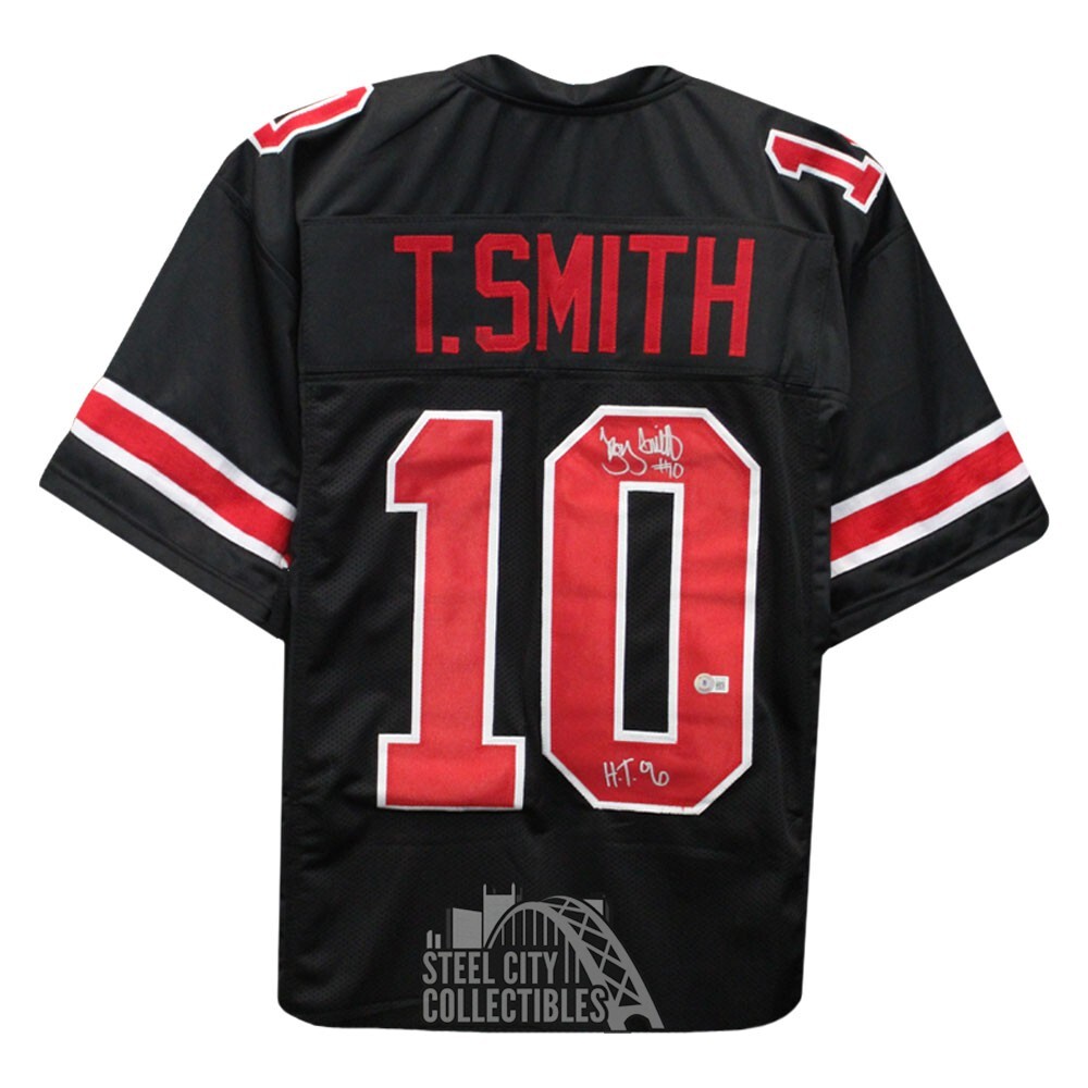 Troy Smith Autographed Signed Ohio State Custom Black Football Jersey Heisman 06 - BAS 