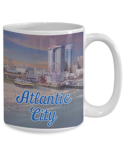 Atlantic City Mug - Funny Tea Hot Cocoa Coffee Cup - Novelty Birthday... - Picture 3 of 4