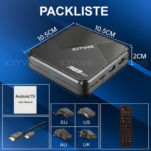 2025 Smart TV BOX Android 14 8K 128GB 2.4G/5G WIFI6 Lettore multimediale Octa Core USB - Foto 11 di 27