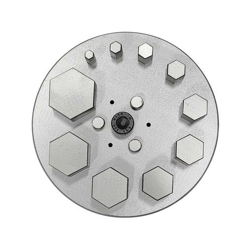 Hexagonal Shape Disc Cutter with Set of 10 Punches Size 4mm-31mm - Picture 2 of 4
