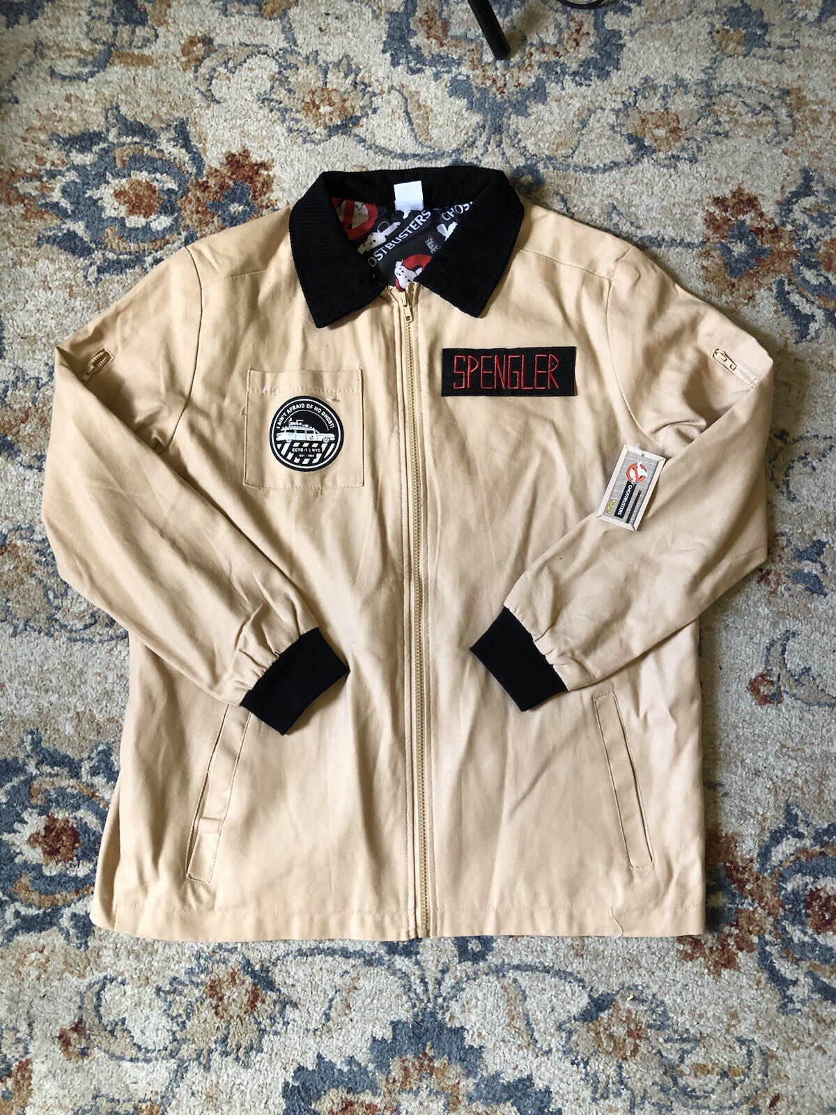 Ghostbusters Jackets Mens Medium Spirit Halloween Costume Cosplay Name Spangler