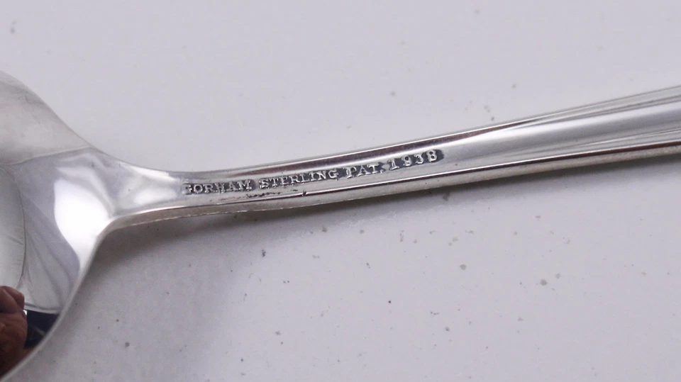 Cuchara de azúcar Gorham Greenbrier de plata esterlina 6 pulgadas Foto 4 de 4