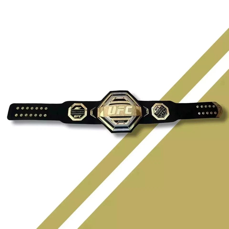 Cinturón Título Campeonato UFC Legacy 2mm Latón Oro Réplica Cinturón Talla Adulto Foto 3 de 4