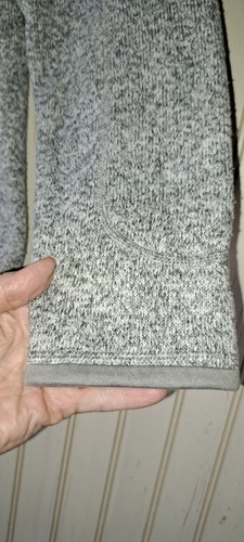 Ladies Patagonia Gray Better Sweater Fleece Lined Quarter Zip Size LRG - Picture 6 of 10