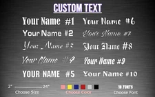 Custom Personalized Decal Sticker Car Window JDM Windshield customized name