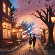 Digital Image Wallpaper Picture AI Art Love Romance Vintage Evening Cozy Cafe