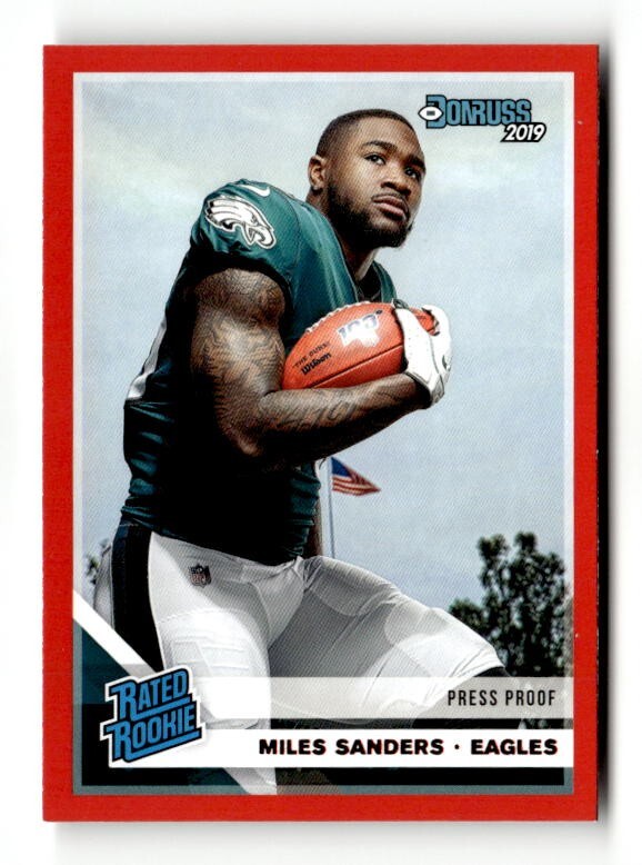 2019 Donruss Red Press Proof - #322 Miles Sanders (RC) TS1