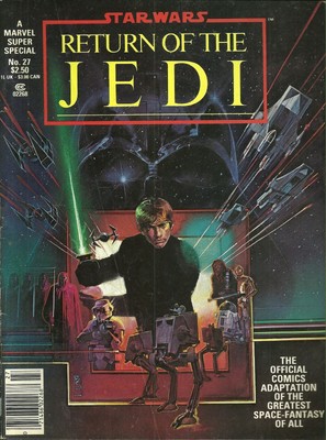 star wars return of the jedi 1983 official color comic