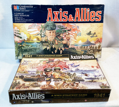 Axis & Allies 1987 Milton Bradley Board Game Gamemaster Series & 1941 Edition