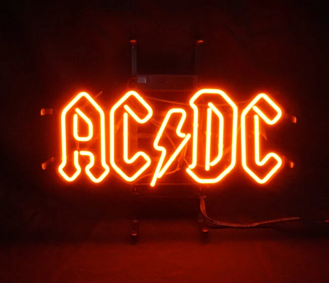 Ac dc outlet neon light