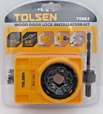 Wood Door Lock Install Kit Tolsen 75863