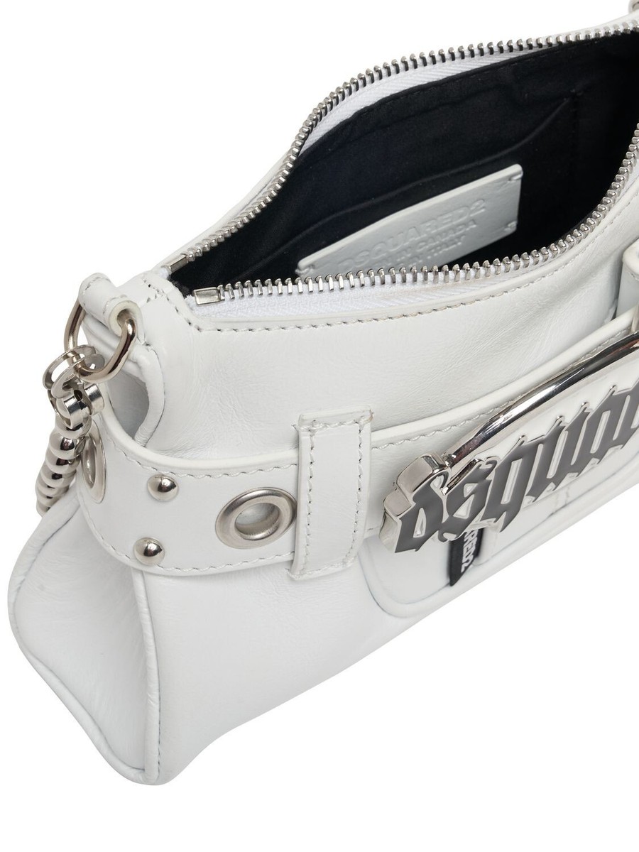 DSQUARED2 Gothic Leather White Shoulder Bag New | eBay DSQUARED2 Gothic Leather White Shoulder Bag New | eBay