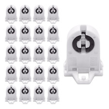 Screw Type T8 Lamp Holder JACKYLED 20-pack UL Non-shunted Light Socket For LED