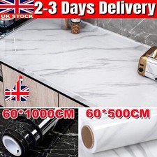 10M Marble Contact Paper Self Adhesive Peel Stick Wallpaper Kitchen Countertop