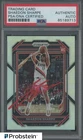 Shaedon Sharpe Signed 2022-23 Panini Prizm Silver Prizm #250 PSA/DNA AUTO