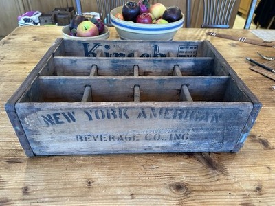 Kirsch Beverages New York American Wood Soda Crate Brooklyn Majestic Box CO.
