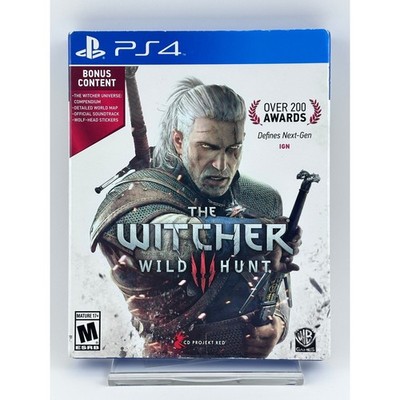 The Witcher 3: Wild Hunt PS4 Complete with Soundtrack, Map & Stickers Pack