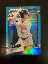Short Print SSP SP /199 pre rookie card BLUE PRIZM refractor Max George 2014