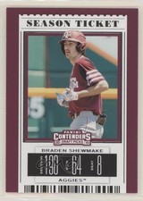 2019 Panini Contenders Draft Picks Braden Shewmake (On Base) #6 y0i