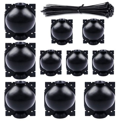 Tanzfrosch 10 Pack Tree Root Growing Box, Rooting Ball 10 pack, Black