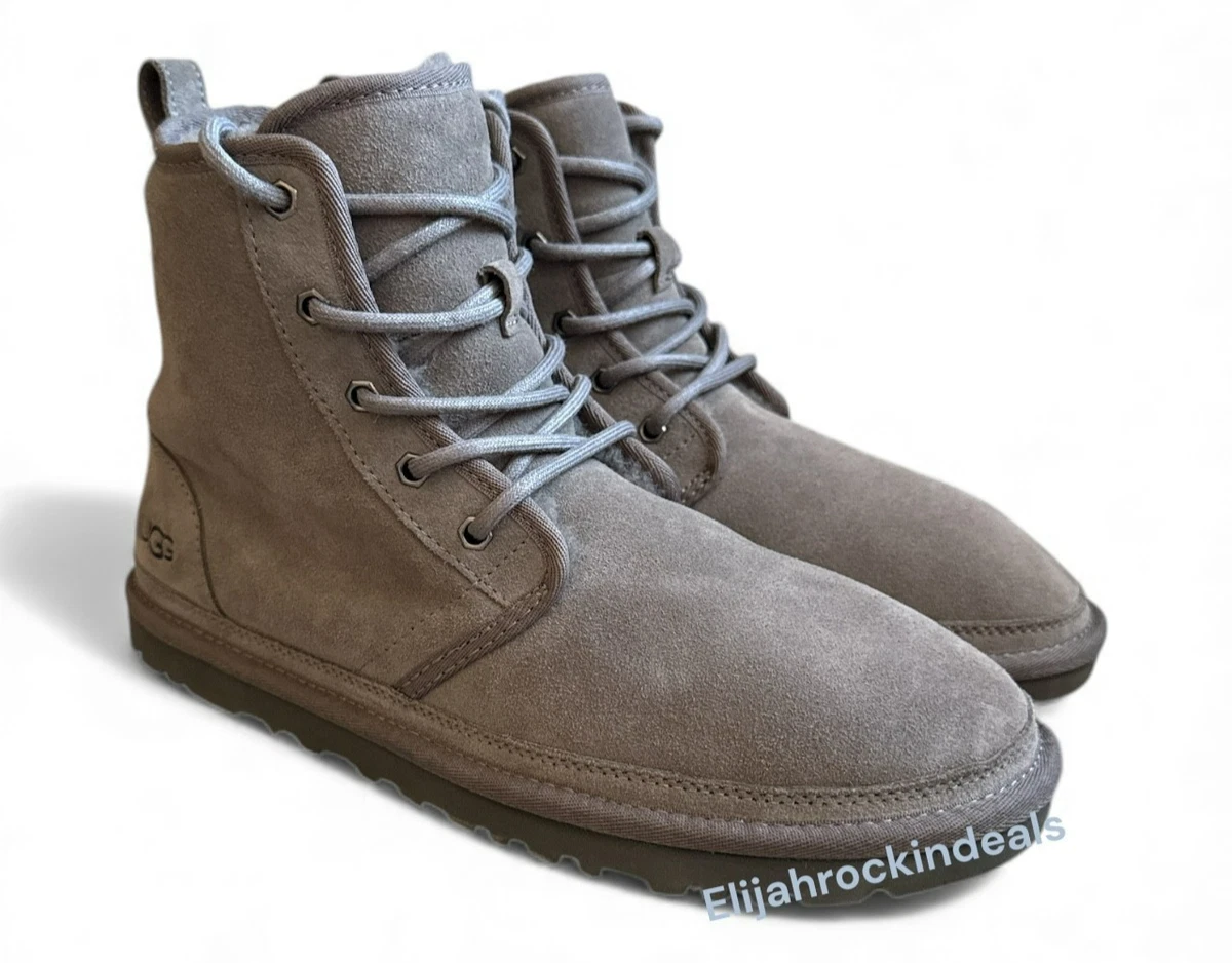 UGG Lamont Gray Nubuck Leather Laced Chukka Boots Mens Size 13 Good Condition Ugg Men main image 3