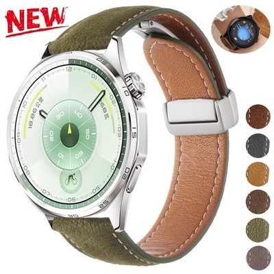 For Huawei Watch GT 6/GT 5/5 Pro GT 4/GT 3/GT2 20 22mm Leather Watch Band Strap