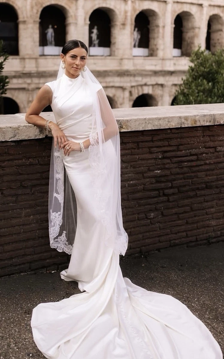 Ivory Satin Mermaid & Trumpet Wedding Dresses for sale | eBay