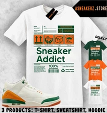 Shirt Match SoleFly x AJ 3 Miami Sneaker Matching Tee Sneakerhead Addict T-Shirt