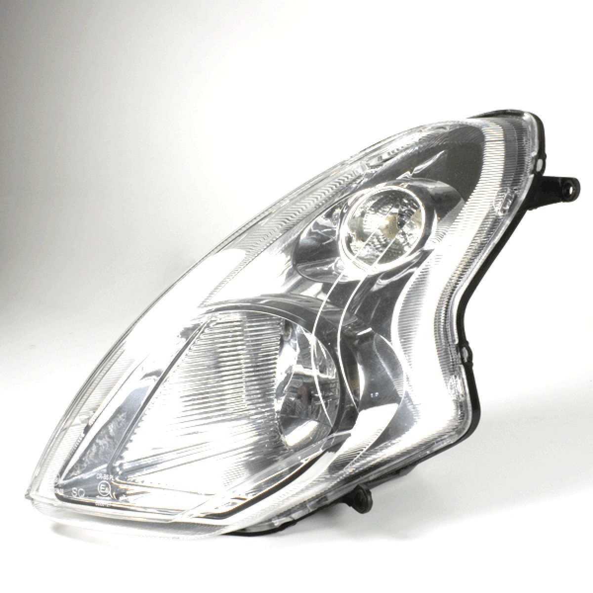 Left Headlight Assembly for BT49QT-12 ECE Compliant Incandescent Black Scooter