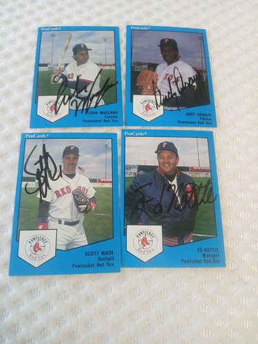 1989 Pro Cards Pawtucket Red Sox HAND SIGNED 18/28 Team Set John Marzano