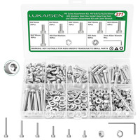 271 Stk M4 Schrauben Set, Edelstahl Inbusschrauben Sortiment Kit