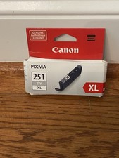 NEW SEALED Canon Pixma 251XL CLI-251XL 6452B001 Gray Ink Cartridge