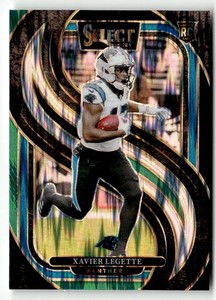 2024 Panini Select #101 Xavier Legette Black & Green Prizm Shock