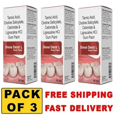 Dental Gum Paint Reduce Bleeding Gums, Support Healing Oral Infection (3 x 15ml)