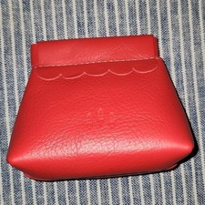 Portland Leather Ruby Red Penny Pouch. BNNU