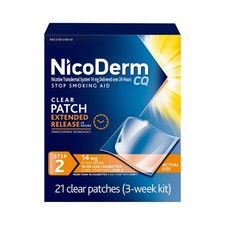 NicoDerm CQ Nicotine Patches to Help Stop Smoking with Behavioral Support Pro...