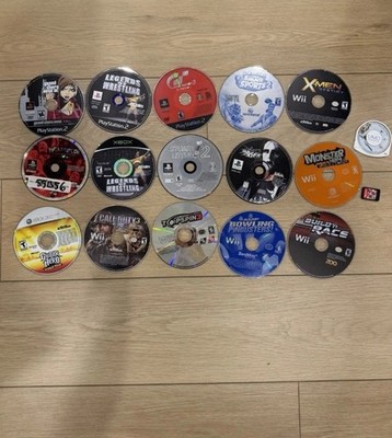 Lot of 18 Video Games PS2 Wii Xbox Xbox 360 PSP Discs Only Mixed