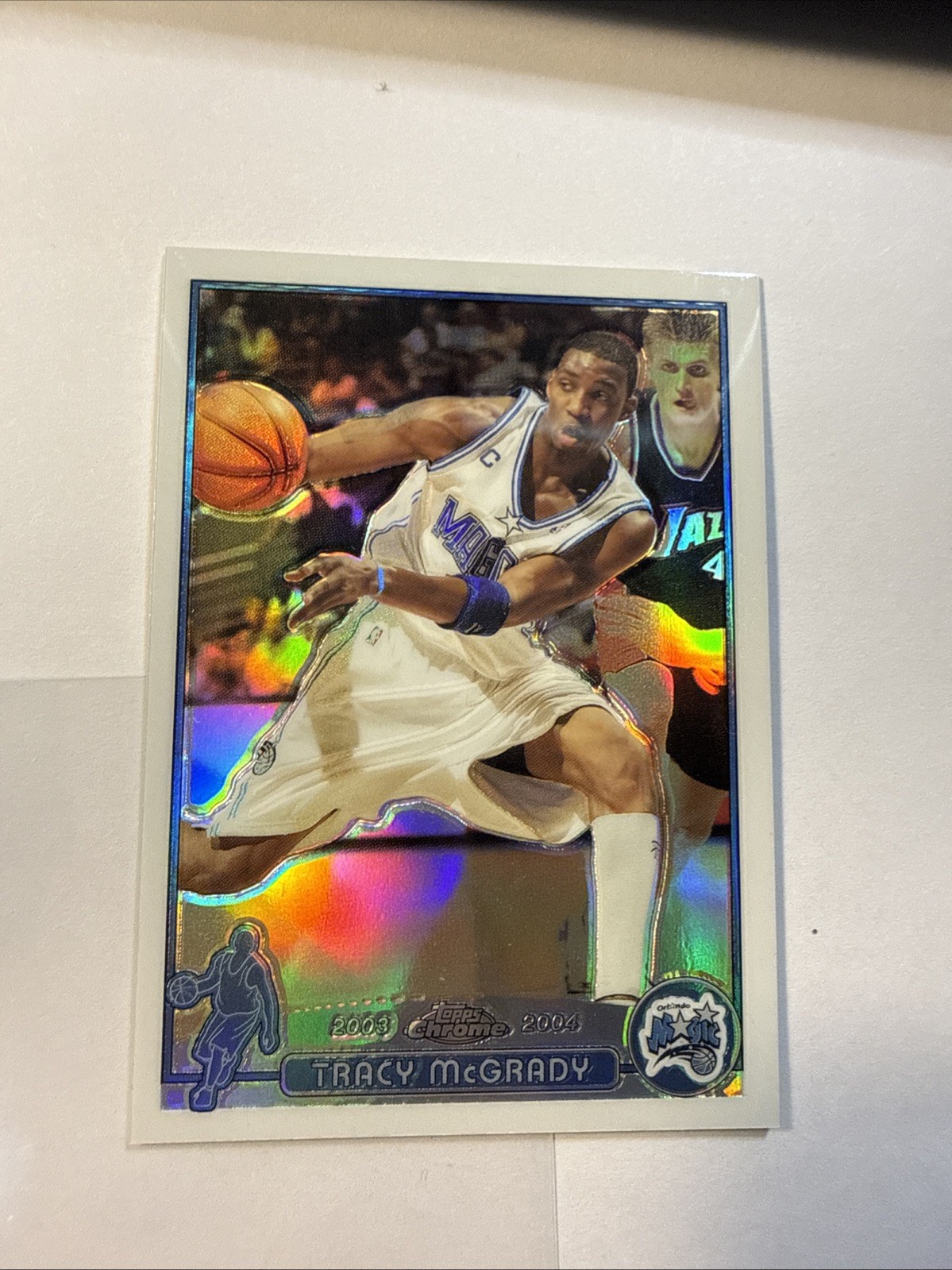2003/04 Topps Chrome Tracy McGrady #1 Refractor Magic Basketball Perfect Surface