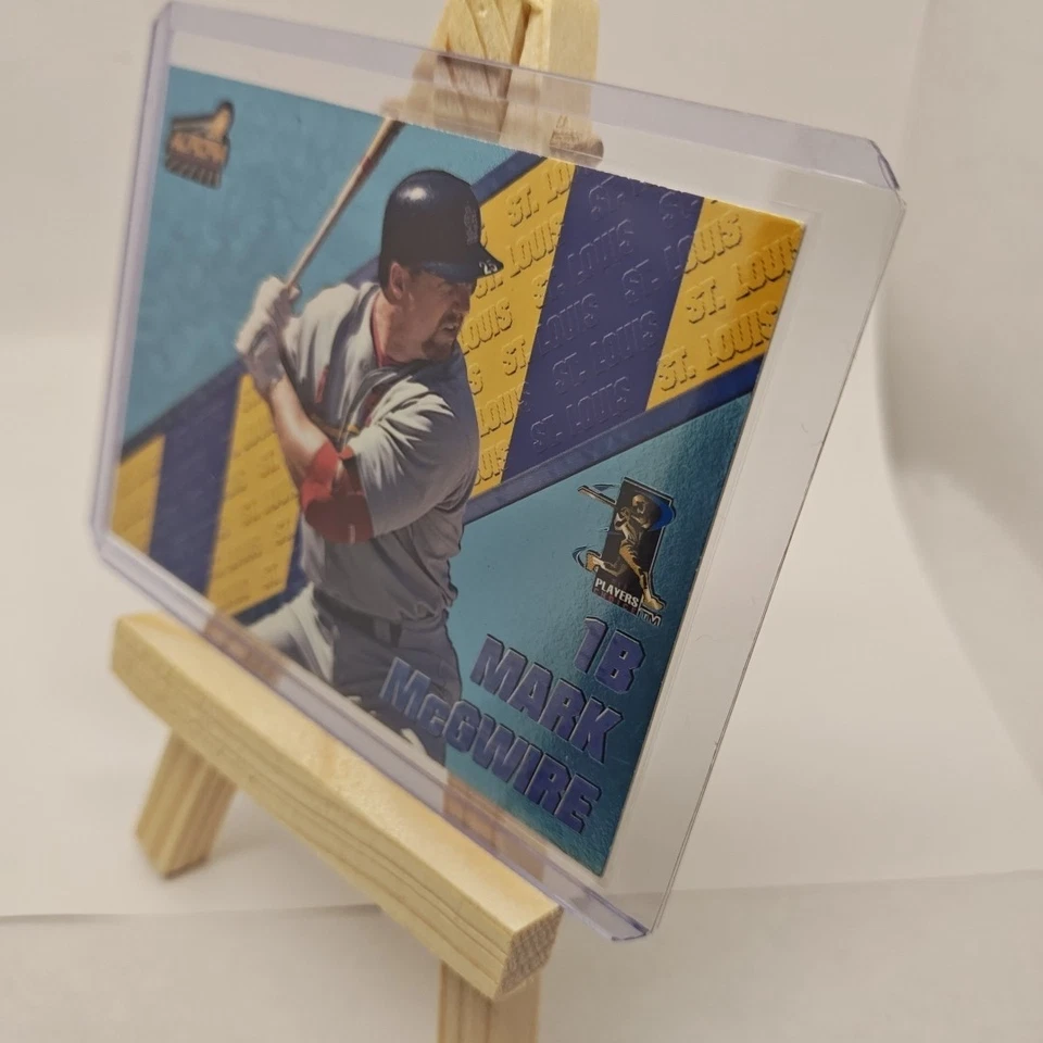 1998 Pacific Aurora - Pennant Fever Mark McGwire #25 Platinum Blue /100 - Imagem 2 de 4