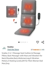 Snailax 2 in 1 Massage Body Massager w/Heat. NEVER used. Still in box.