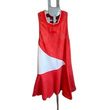 Stella McCartney x Adidas Barricade Red White Tennis Dress EU size 44 Wicking