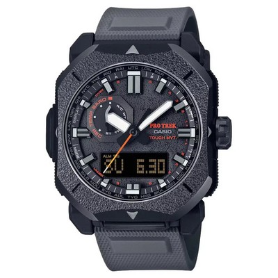 Casio Pro Trek PRW-6900BF-1 Solar Atomic Campfire Cast Iron Texture Watch (New)