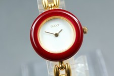 [Exc+5]  Vintage GUCCI Change Bezel 11/12.2 Qz Women's Watch From JAPAN