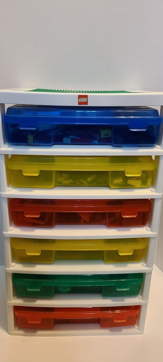 lego iris 6 drawer Storage With 20 Pounds Of Legos And Mini