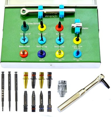 Broken Fractured Implant Fixture & Screw Removal Kit