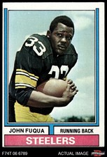 1974 Topps #13 John Fuqua Steelers Morgan St 3 - VG