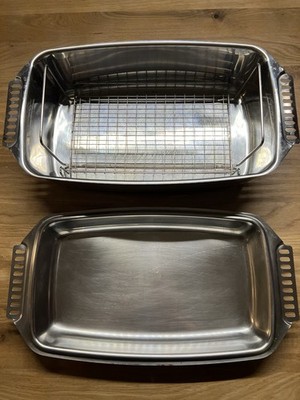 Kuhn Rikon Bräter 4-teilig Chromnickelstahl 18/10 Swiss Made mit Frittierkorb
