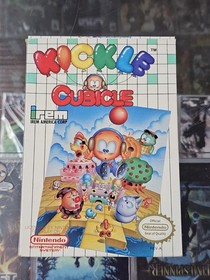Kickle Cubicle NES Nintendo, 1990 Completo CIB Juego Manual Caja Aut&eacute;ntico PROBADO