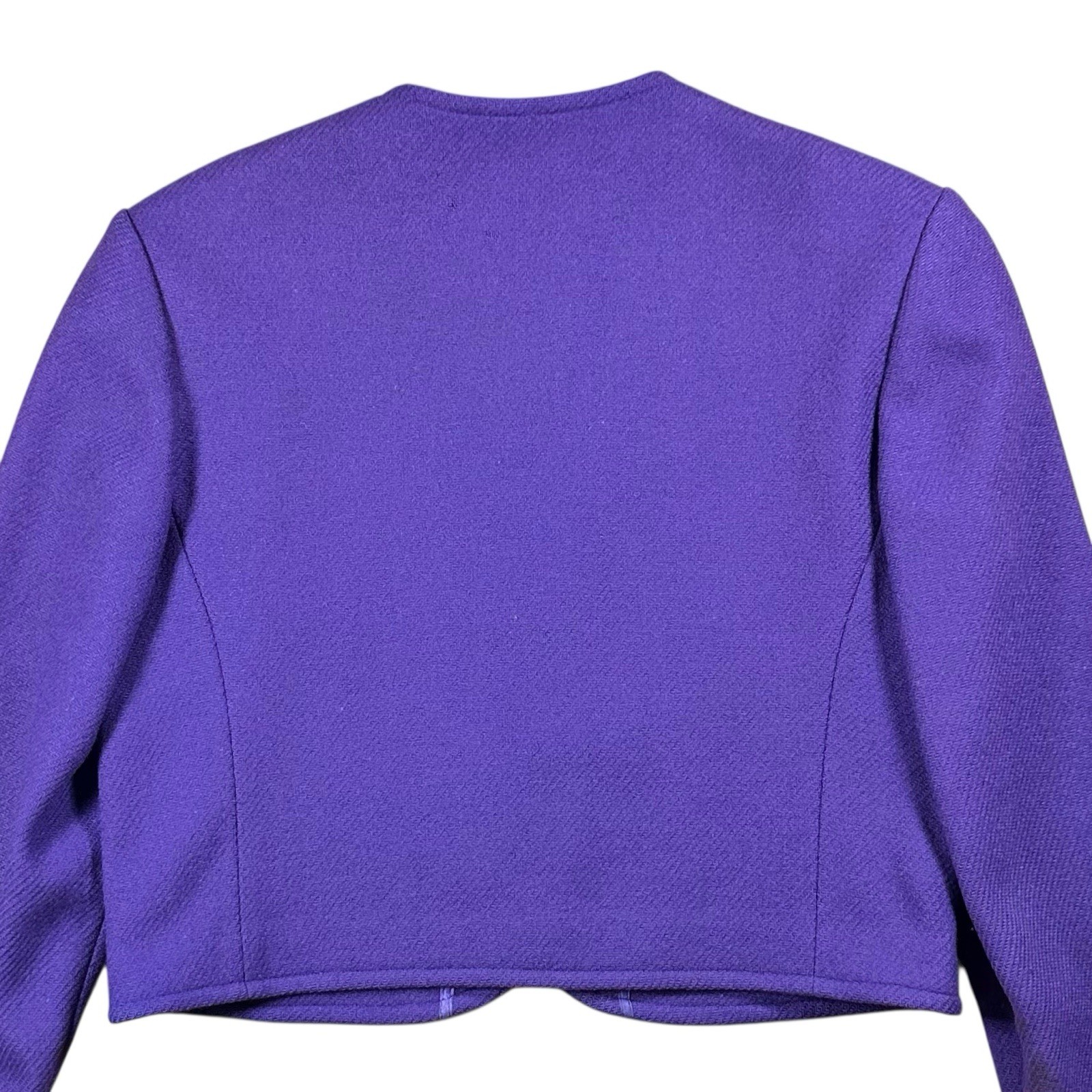 Pendleton Wool Cropped Jacket Petite Purple Tailo… - image 2